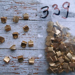 Кріплення-затискач для браслету. 6мм. Колір золота. 0339. 10шт.