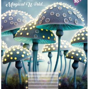 Зошит в косу лінію, 12 аркушів, "YES", "Magical world"-1