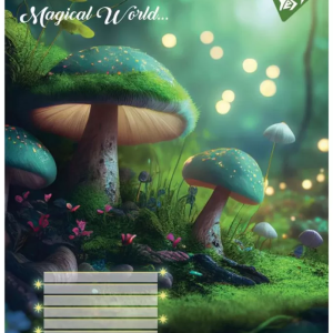 Зошит в косу лінію, 12 аркушів, "YES", "Magical world"-4