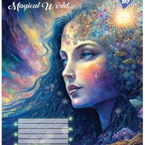 Зошит в косу лінію, 12 аркушів, "YES", "Magical world"-5