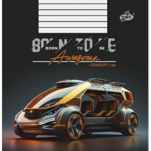 Зошит в лінію, 12 аркушів, "Бріск", "Концепт авто"-3