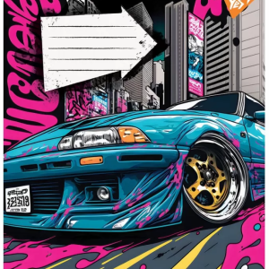 Зошит == в лінію, 12 аркушів, "YES", "Colour car"-3