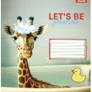 Зошит == в лінію, 12 аркушів, "YES", "Let`be friends"-4