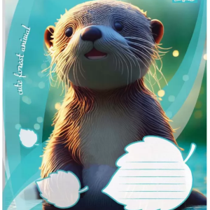 Зошит == в лінію, 12 аркушів, "YES", "Cute forest animal"-5