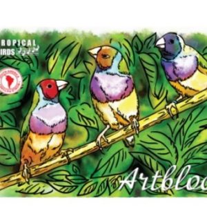 Альбом для малювання "Офорт" А4 - 12 арк. на скобі "ПТАХИ" 120г/м2 - 2