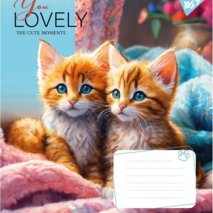 Зошит // в косу лінію, 12 аркушів, "YES", "You Lovely"-3