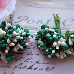 Букетик№ 240 нефритова-біла10-12 гілочок