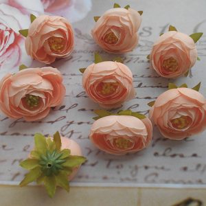 Бутон ранункулюса, 4 см, персикові №2