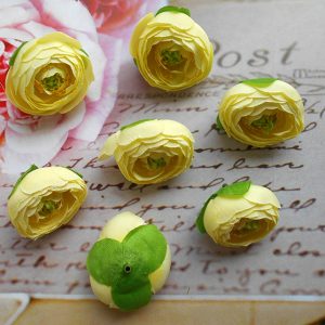 Бутон ранункулюса, 4 см, світло-жовтий №5